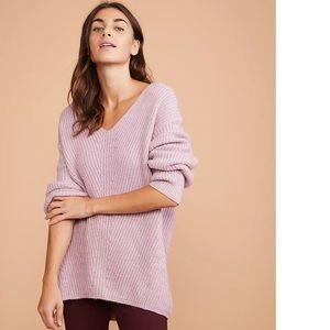 Lou & Grey Mauve Chevron Tunic Sweater